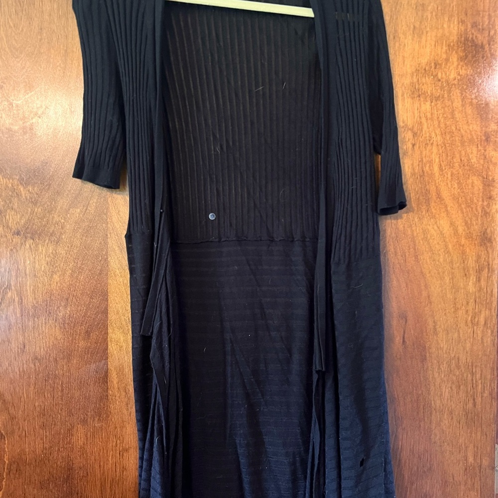 White House Black Market Elegant Black Cardigan